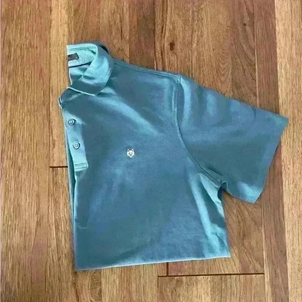 Greyson Blue/Green Polo Shirt Sz L Golf Luxury Resort Travel‎